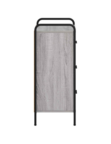 Credenza Sonoma grigio 97 x 33 x 81 cm Legno ingegnerizzato