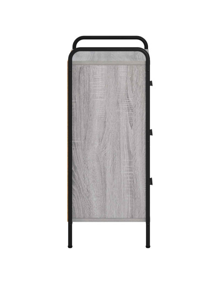Credenza Sonoma grigio 97 x 33 x 81 cm Legno ingegnerizzato