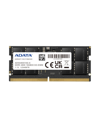 ADATA RAM SODIMM 16GB DDR5 4800MHZ