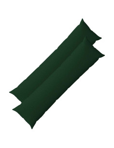 Federa 2 pz HEERLEN Verde Scuro 40 x 145 cm Tessuto