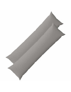 Federa 2 pz HEERLEN Grigio Nuvola 40 x 145 cm Tessuto
