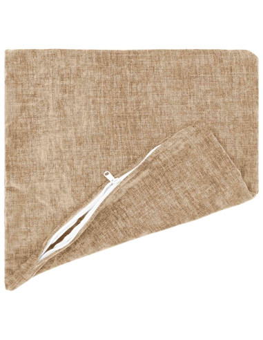 Federa 6 pz HEERLEN Tortora 40 x 40 cm Tessuto Chenille