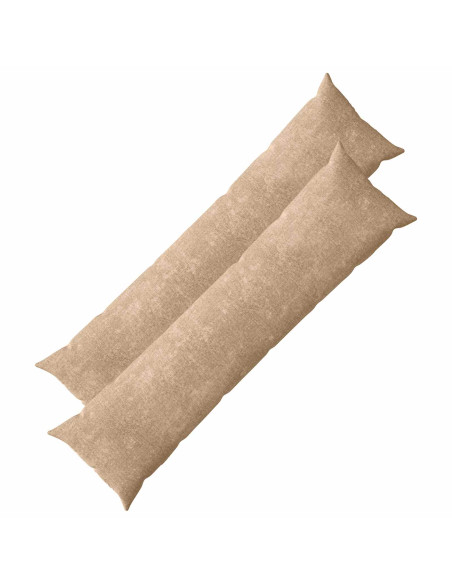 Federa 2 pz HEERLEN Tortora 40 x 145 cm Tessuto Chenille