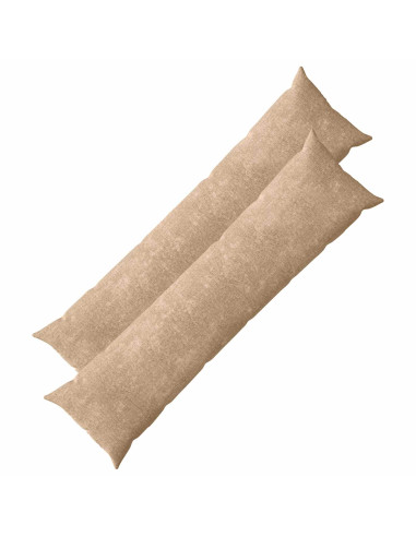 Federa 2 pz HEERLEN Tortora 40 x 145 cm Tessuto Chenille