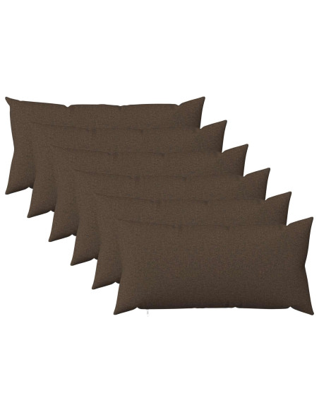 Federa 6 pz HEERLEN Tortora 40 x 70 cm Tessuto