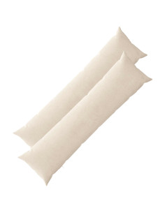 Federa 2 pz HEERLEN Crema 40 x 145 cm Tessuto Chenille 2