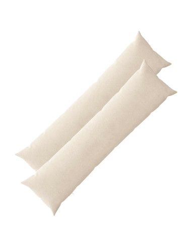 Federa 2 pz HEERLEN Crema 40 x 145 cm Tessuto Chenille