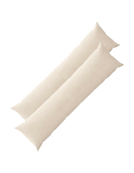 Federa 2 pz HEERLEN Crema 40 x 145 cm Tessuto Chenille