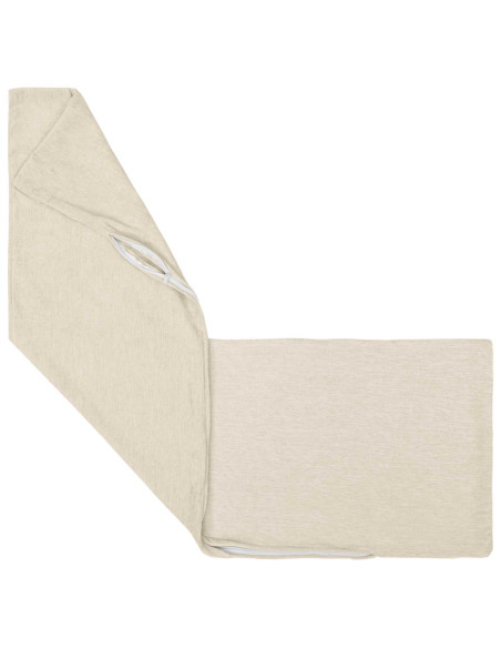 Federa 2 pz HEERLEN Crema 40 x 145 cm Tessuto Chenille