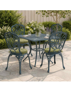 Cuscini per Sedia in 4 Pezzi SOEST 4 pz 100% Poliestere