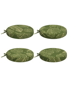 Cuscini per Sedia in 4 Pezzi SOEST 4 pz 100% Poliestere 2