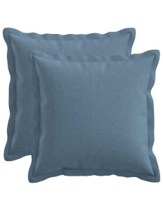 Cuscino con cuscino HOUTEN 2 pz Blu jeans Lino