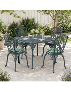 Cuscini per Sedia in 4 Pezzi SOEST 4 pz 100% Poliestere