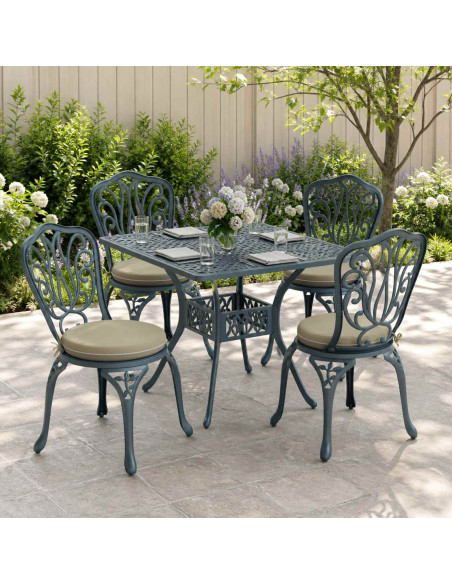 Cuscini per Sedia in 4 Pezzi SOEST 4 pz 100% Poliestere