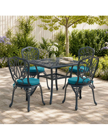 Cuscini per Sedia in 4 Pezzi SOEST 4 pz 100% Poliestere