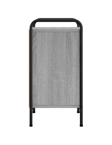 Armadio da Notte 2 pz Sonoma grigio 40 x 30 x 60 cm