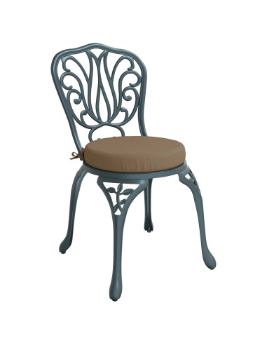 Cuscini per Sedia in 4 Pezzi SOEST 4 pz 100% Poliestere Tortora