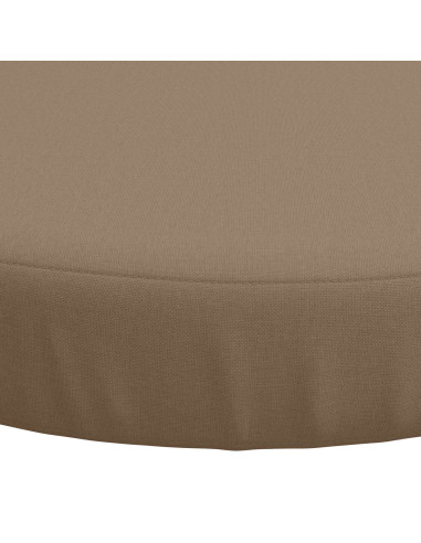 Cuscini per Sedia in 4 Pezzi SOEST 4 pz 100% Poliestere Tortora