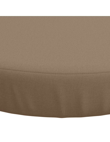 Cuscini per Sedia in 4 Pezzi SOEST 4 pz 100% Poliestere Tortora