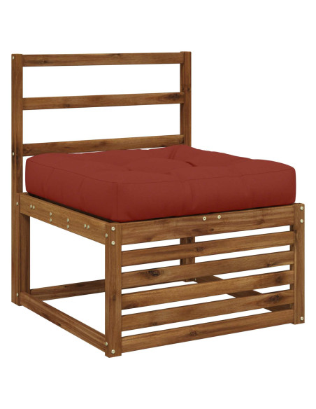 Cuscino per Sedia in Unico Pezzo VIANEN 100% Poliestere Rosso