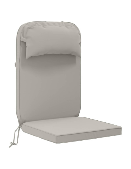 Cuscino per Lounger Sole 100% Poliestere Grigio 55 x 124 x 5 cm