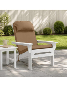 Cuscino per Lounger Sole 100% Poliestere Tortora