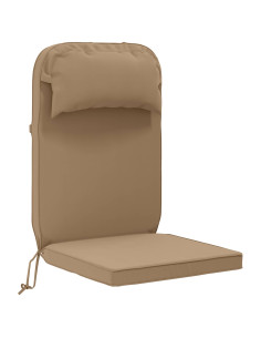 Cuscino per Lounger Sole 100% Poliestere Tortora 2