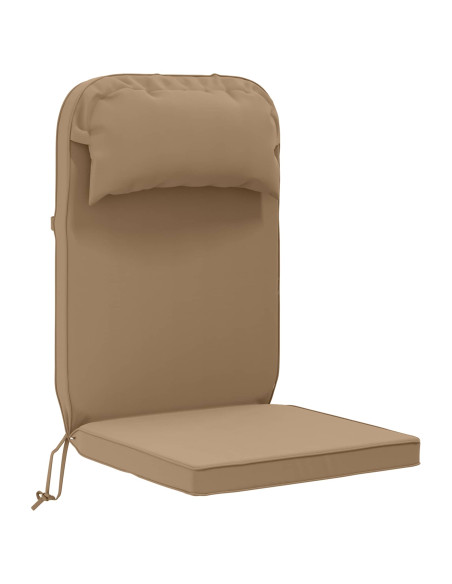 Cuscino per Lounger Sole 100% Poliestere Tortora