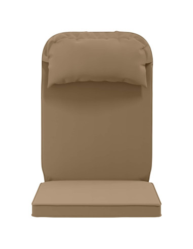 Cuscino per Lounger Sole 100% Poliestere Tortora