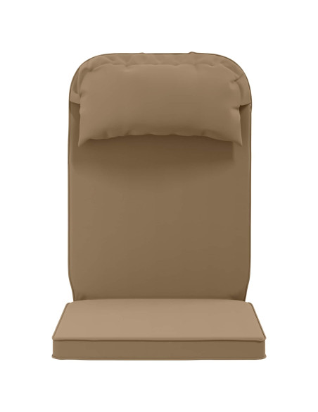 Cuscino per Lounger Sole 100% Poliestere Tortora