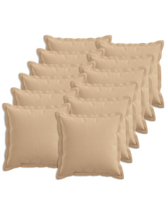 Cuscino con cuscino HOUTEN 12 pz Crema Lino