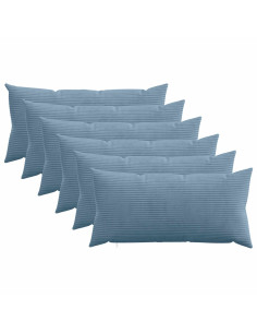 Federa 6 pcs HEERLEN Blu 40 x 70 cm corduroy