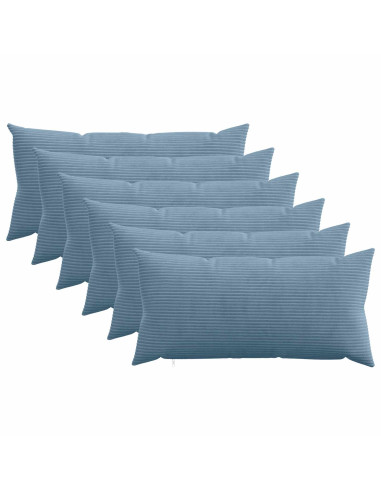 Federa 6 pcs HEERLEN Blu 40 x 70 cm corduroy