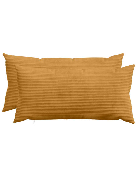 Federa 2 pcs HEERLEN Giallo 40 x 70 cm corduroy