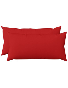 Federa 2 pz HEERLEN Rosso 40 x 80 cm Tessuto