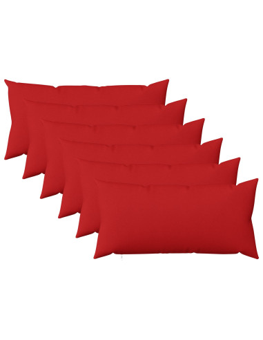 Federa 6 pz HEERLEN Rosso 40 x 80 cm Tessuto