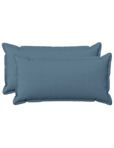 Cuscino con cuscino HOUTEN 2 pz Blu jeans Lino