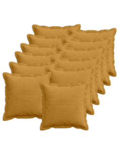 Federa 12 pz HOUTEN Giallo 45 x 45 cm corduroy