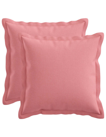 Federa 2 pcs HOUTEN Rosa 45 x 45 cm Lino