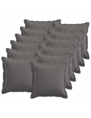 Federa 12 pcs HOUTEN Grigio Chiaro 45 x 45 cm Lino