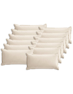 Federa 12 pz HOUTEN Crema 40 x 80 cm Tessuto Chenille 2