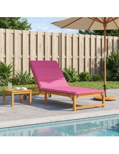 Cuscino per Lettino GEMERT 100% Poliestere Rosa 200 x 80 x 3 cm