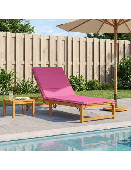 Cuscino per Lettino GEMERT 100% Poliestere Rosa 200 x 80 x 3 cm