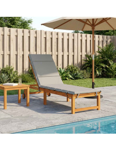 Cuscino per Lettino GEMERT 100% Poliestere Grigio