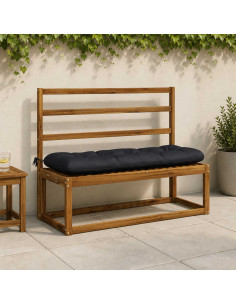 Cuscini per Panchina a 2 Pezzi VIANEN 100% Poliestere Blu Scuro