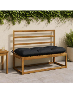 Cuscini per Panchina a 2 Pezzi VIANEN 100% Poliestere Blu Scuro