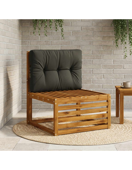 Cuscino per schienale di pallet VIANEN 100% Poliestere Nero