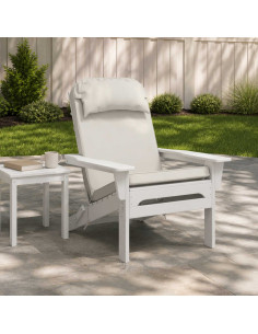 Cuscino per Lounger Sole 100% Poliestere Bianco 55 x 124 x 5 cm