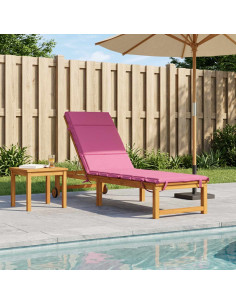 Cuscino per Lettino GEMERT 100% Poliestere Rosa 200 x 60 x 3 cm