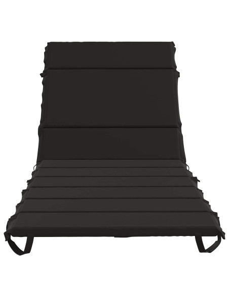 Cuscino per Lettino GEMERT 100% Poliestere Nero 200 x 80 x 3 cm